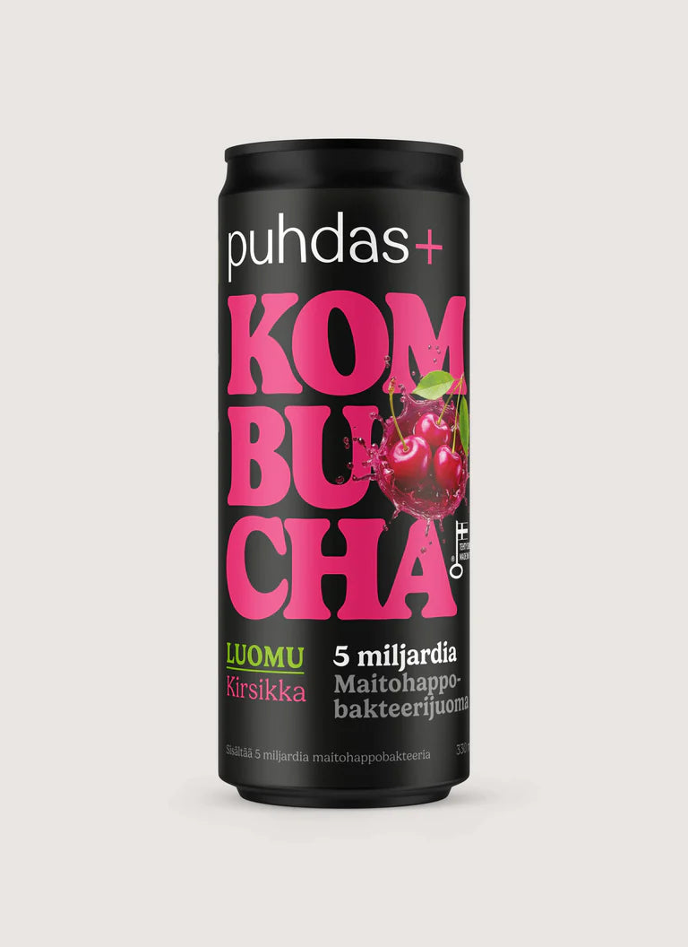 puhdas+ Kombucha Kirsikka 330ml