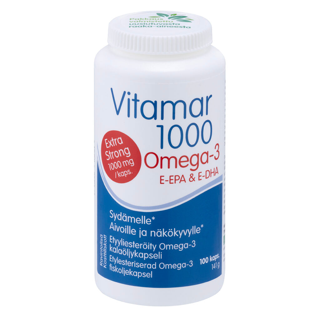 Vitamar 1000 kalaöljy, 100 kaps