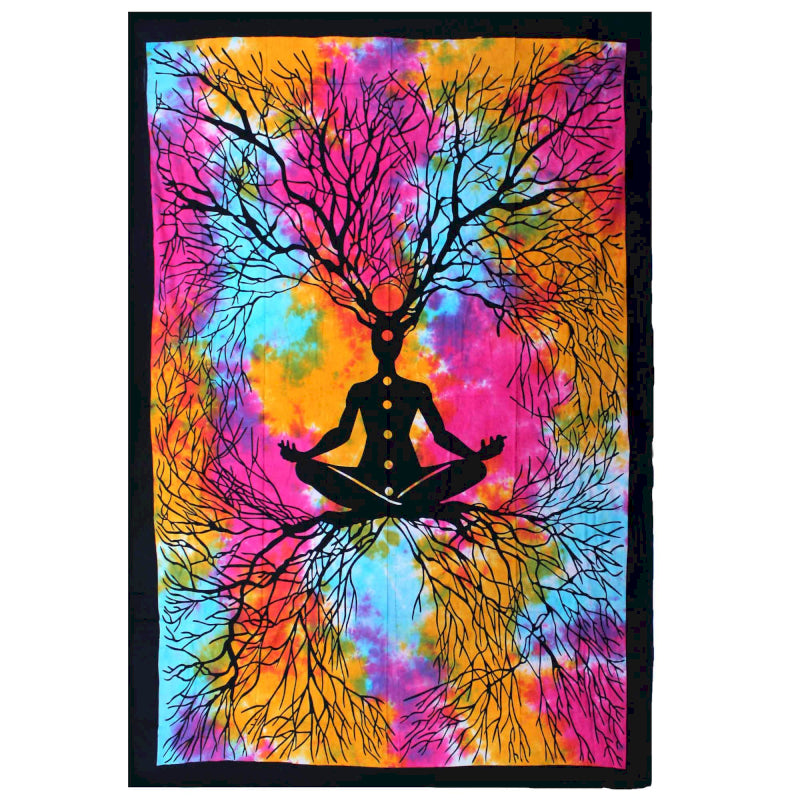 Sänkypeitto / seinäkangas Yoga Tree